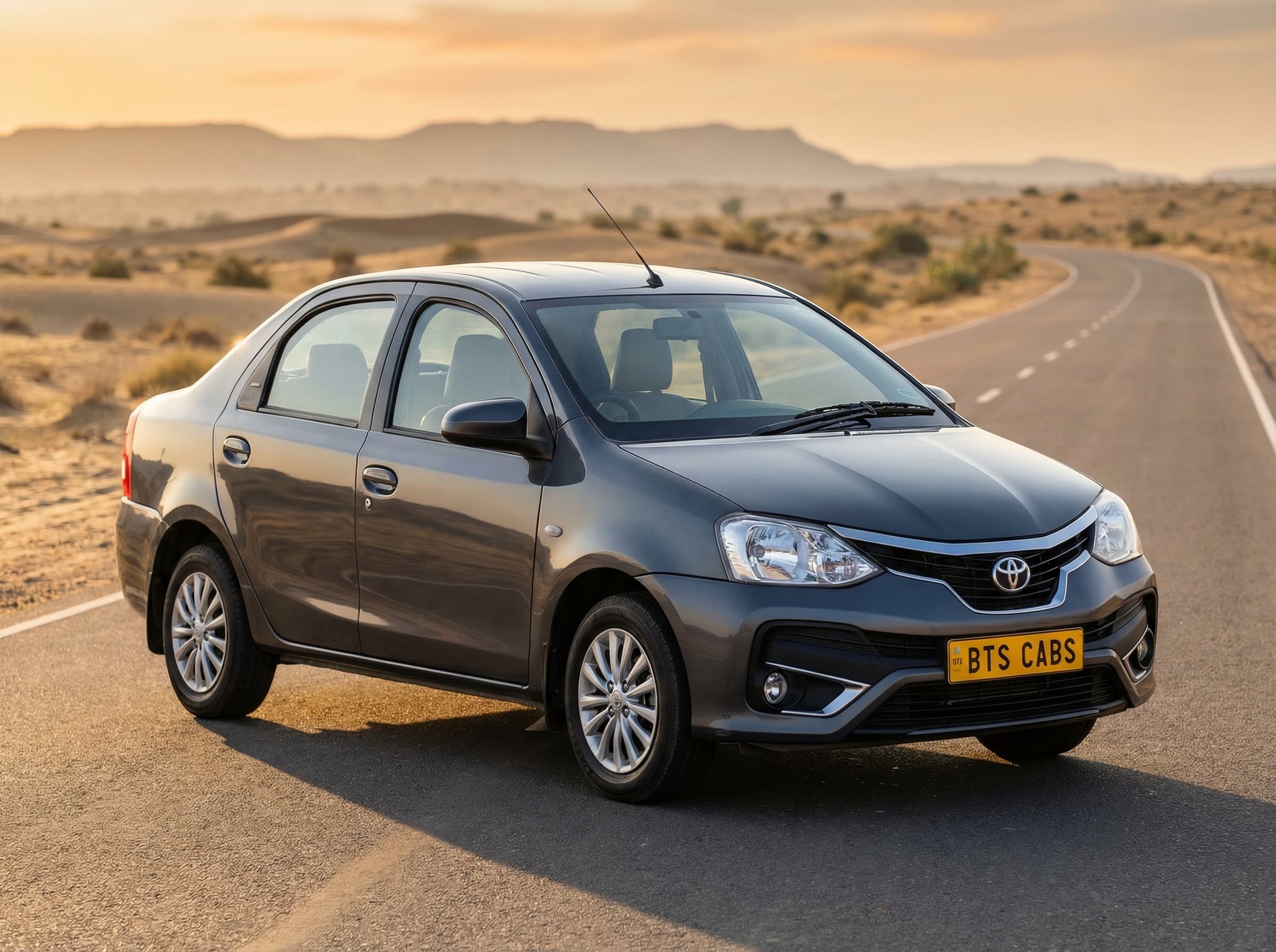 Toyota Etios rental vehicle